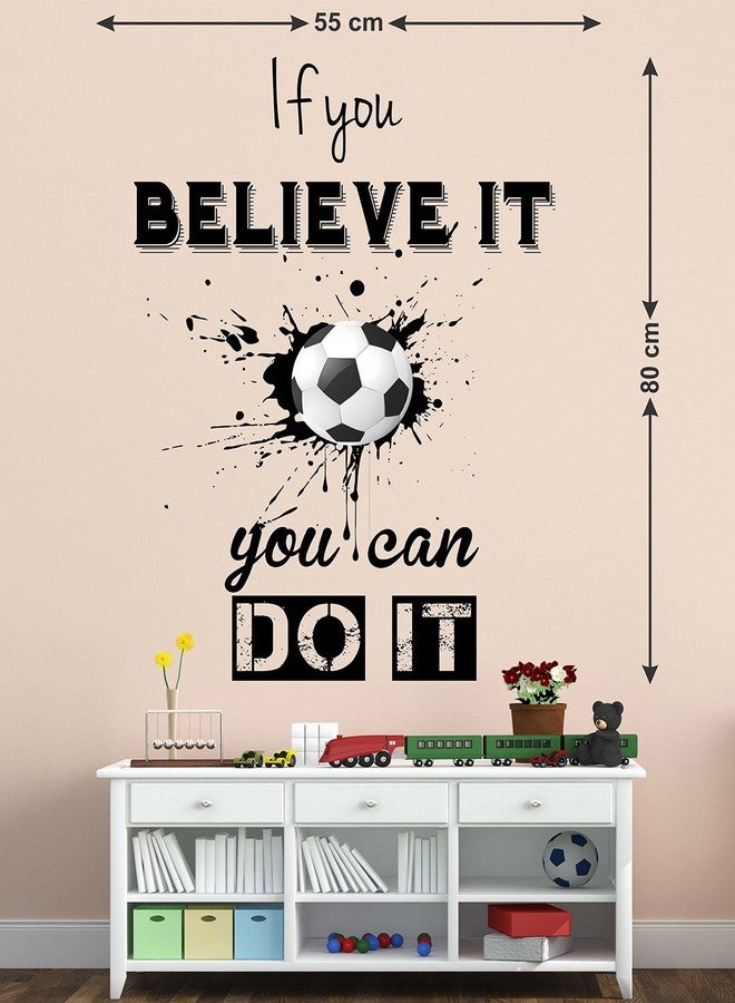 LANSTICK IF You Believe You CAN DO IT Quote Sticker for Wall Decoration - Image 2
